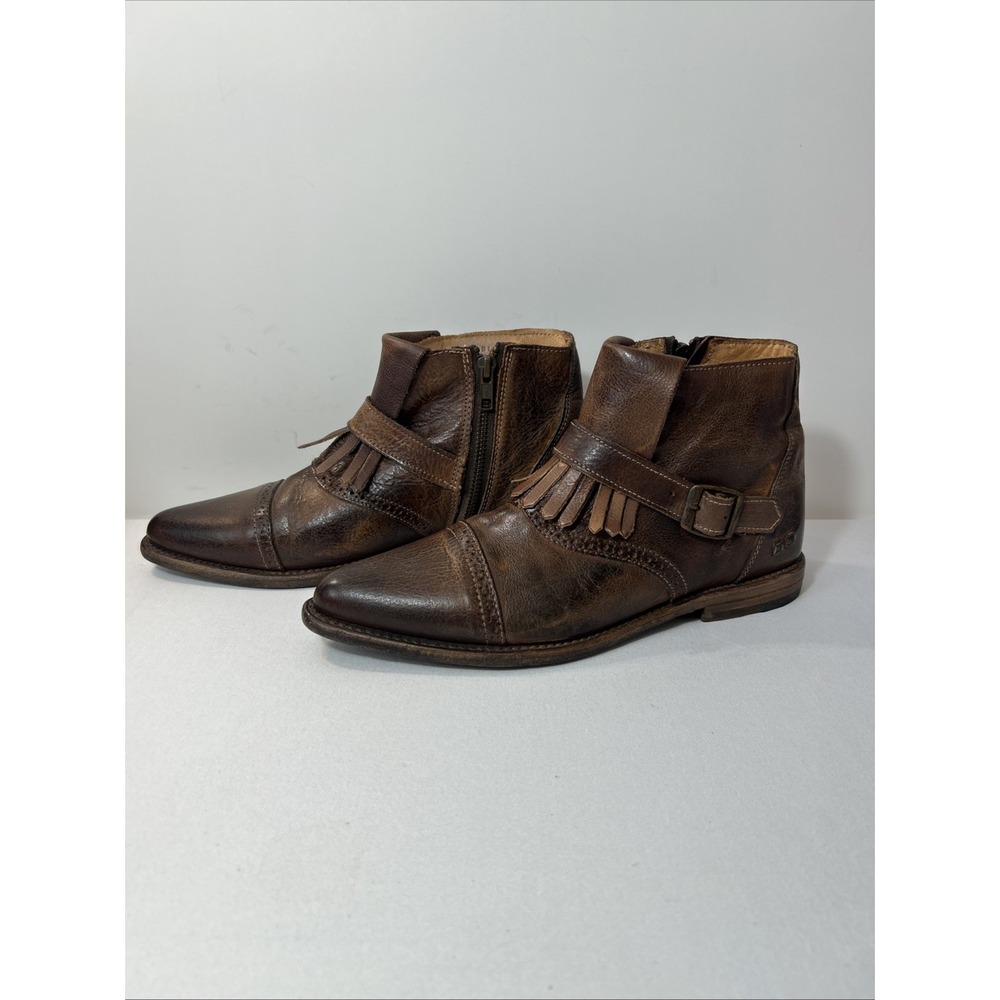Bed Stu Dipper Boot Brown Cobbler Size 9 Fringe Boho Western Chic Cowgirl Bootie